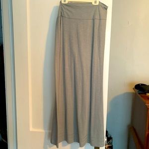 Gray maxi skirt